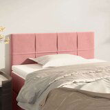  Posteljno vzglavje roza 80x5x78/88 cm žamet, (20723748) | Shoptok.si