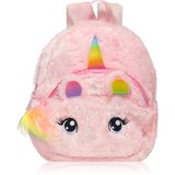 BrushArt KIDS Fluffy unicorn backpack Small otroški nahrbtnik Pink (20 x 23 cm) | Shoptok.si