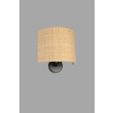 Opviq Hasır rattan abajurlu oval aplik beigeblack wall lamp | ePonuda.com