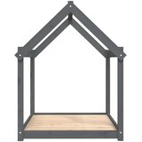  Krevet za pse sivi 111x80x100 cm od masivne borovine | shoptok.hr