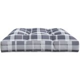  Jastuk za palete sivi karirani 120 x 80 x 12 cm od tkanine | Eponuda.com