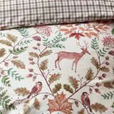 Catherine Lansfield Kremno bela posteljnina za zakonsko posteljo 200x200 cm Woodland Stag – | Shoptok.si