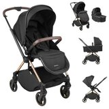 Kikka Boo Kolica Lanah 3in1 premium set sa autosedištem I-Xtend I-size i tvrdom korpom Black | Eponuda.com