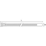 Hellermann Tyton 100 kosov. kabelske vezalke REL250-N66-BK-C1, (20891528) | Shoptok.si