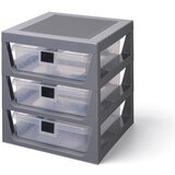 Lego Sivi organizator s 3 ladice za odlaganje | shoptok.hr