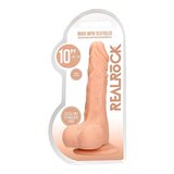 REALROCK Dong 10 - realistični dildo s testisi (25 cm) - naravni | Shoptok.si