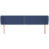  Vzglavje z ušesi modro 163x23x78/88 cm blago, (20953678) | Shoptok.si