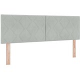  LED glava kreveta Svijetlo siva 160 cm Baršun | shoptok.hr