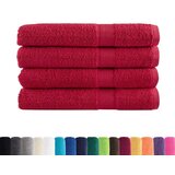 vidaXL Ručnici 4 kom crveni 100 x 200 cm 600 gsm od 100 % pamuka | shoptok.hr