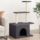 vidaXL Penjalica za mačke sa stupovima za grebanje tamnosiva 110 cm | shoptok.hr