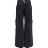 Only Kavbojke bootcut Onlkira Reg Wide Cargo Dnm Mae 15352422 Črna Cene
