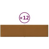  Zidne ploče 12 kom smeđe 60 x 15 cm baršunaste 1 08 m² | shoptok.hr