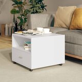 vidaXL Klubska mizica bela 55x55x40 cm konstruiran les | Shoptok.si