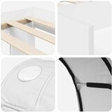  Krevet s tunelom s policom 3 pcs Bijela Konstruirano drvo | shoptok.hr