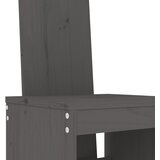  Barski stolci 2 kom sivi 40 x 42 x 120 cm od masivne borovine | shoptok.hr