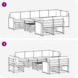  Setovi sofa Čvrsto drvo akacije | shoptok.hr