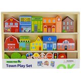 Tooky Toy drvene gradske zgrade i set figurica | shoptok.hr