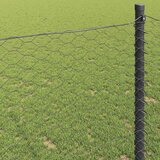  Heksagonalna ograda 0,4 x 100 m PVC Siva | shoptok.hr