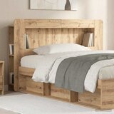  Glava kreveta s ormarićem Hrast artisan 160 cm | Shoptok.si