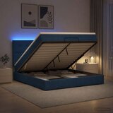  od pjene s madracem i LED-om Plava 140 x 190 cm Tkanina | shoptok.hr