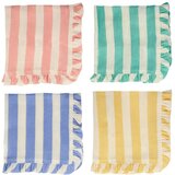 Meri Meri Laneni ubrusi u setu 4 kom Stripe Ruffle – Cijene