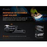 Fenix HM51RV30 - LED prigušiva punjiva čeona lampa LED/USB 950mAh IP68 860 lm 125 h narandžasta | Eponuda.com