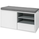 SoBuy predsoba klop za čevlje s sedežem v beli barvi v eklektičnem slogu, (20814945) | Shoptok.si