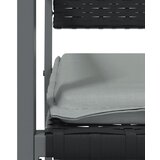  Vrtne stolice s jastucima 6 kom crne 54x62,5x89 cm poliratan | shoptok.hr
