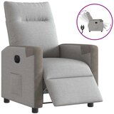 Maison Chic Električni naslanjač - Relax naslanjač sivo blago, (22061384) | Shoptok.si