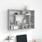 Maison Chic Stenska polica - Viseča Polica siva sonoma 75x16x55 cm inženirski les, (21793860) | Shoptok.si