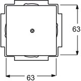 Busch-Jaeger Centralni disk anth slepi pokrov s podpornim obročem 1742-81, (20858353) | Shoptok.si