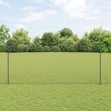 vidaXL zavarena žičana ograda s 22 U stupova siva 1.4x25 m čelik Cijene