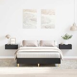 Maison Chic Posteljni okvir - Dvoposteljna postelja - Zakonska postelja brez ležišča črn 120x200 cm inženirski les-J10343, (21762517) | Shoptok.si