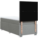 vidaXL Box spring krevet s madracem svjetlosivi 90x190 cm od tkanine | shoptok.hr