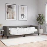vidaXL Dnevna postelja z vzmetnico temno siva 90x190 cm blago Cene