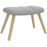  Stolica za opuštanje s tabureom za noge Cloud Grey tkanina | shoptok.hr