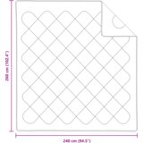  Zimska pokrivača 3 pcs Bijelo 240 x 260 cm Mikrofibra | shoptok.hr