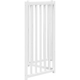 vidaXL Vrata za pse zložljiva 3 paneli bela 150 cm trden les jelke | Shoptok.si