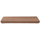  Prostirke za stepenice 15 kom 65x21x4 cm smeđe pravokutne rubove | shoptok.hr