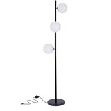 Candellux Lighting kama crna+zlatna 3X28W G9 bela abažur Cene