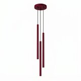 Sollux Lighting Viseča svetilka PASTELO 3P bordo, (5000283083) | Shoptok.si