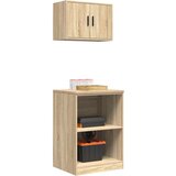 vidaXL Garažni ormarići 2 kom boja hrasta sonome od konstruiranog drva | shoptok.hr