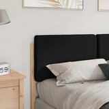 Tapecirani uzglavlje Smeđa i crna 120 cm Čvrsto borovo drvo | shoptok.hr
