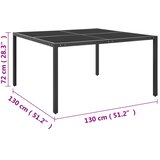  Vrtni stol antracit 130 x 130 x 72 cm od čelika i stakla | shoptok.hr