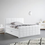 Mömax Postelja Boxspring Damon, Bela, 180x200 | Shoptok.si