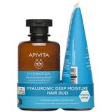 Apivita promo set šampon za hidrataciju kose sa hijaluronskom kiselinom i alojom 250ml + regenerator za hidrataciju 150ml Cene