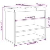  klop za čevlje sonoma hrast 62x32x50 cm inženirski le | Shoptok.si
