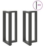  Noge za barski stol T-oblika 2 kom antracit 50x35x(90-91) cm čelik | Eponuda.ba