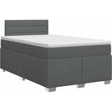  Boxspring krevet s madracem Tamnosiva 120 x 200 cm Tkanina | shoptok.hr