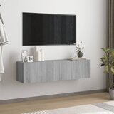 vidaXL stenska TV omarica siva sonoma 120x30x30 cm konstruiran les Cene